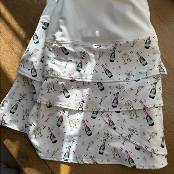 Lucky in Love Champagne Celebration Mini Skirt - Picture 2 of 5